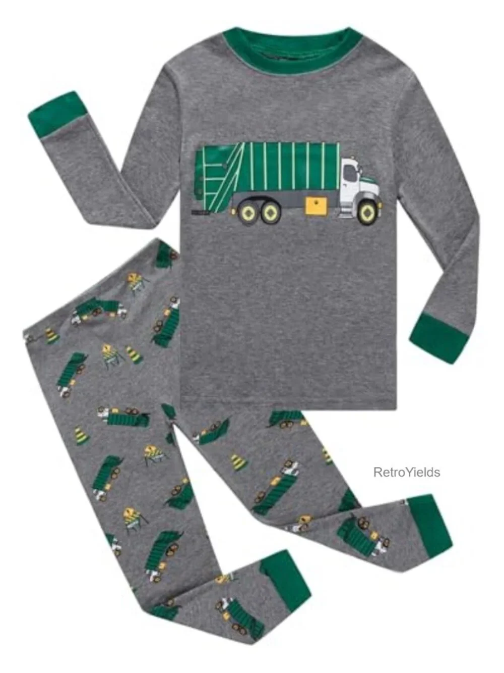 Boys Cotton Pajamas Long Sleeve Toddler Kids Sleepwear PJs Set Tagless